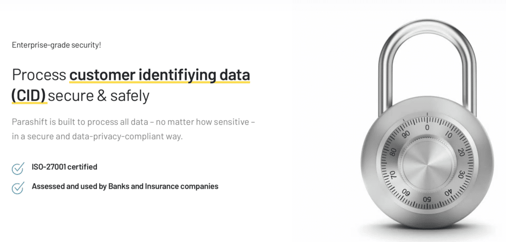 Parashift Compliance and Security